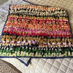 Urban Outfitters Set of 2 Pillow Covers quilted stripe 26” x 26” Euro shams